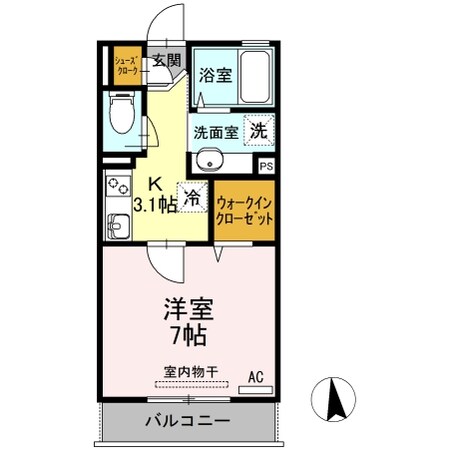 エスポワールの物件間取画像